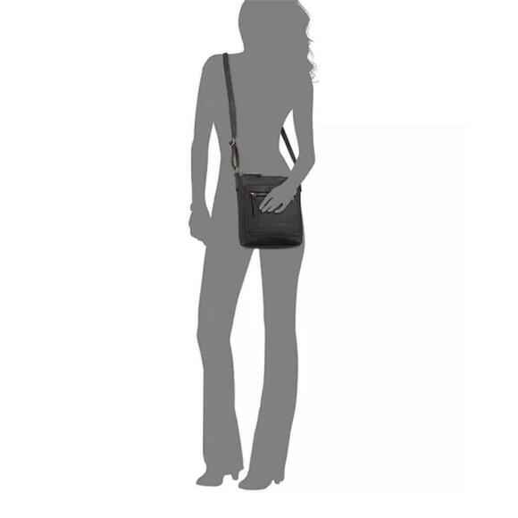 Style & Co Hudsonn Crossbody Bag Black -Small, Zip Closure, Adjustable Strap bag - Picture 7 of 10